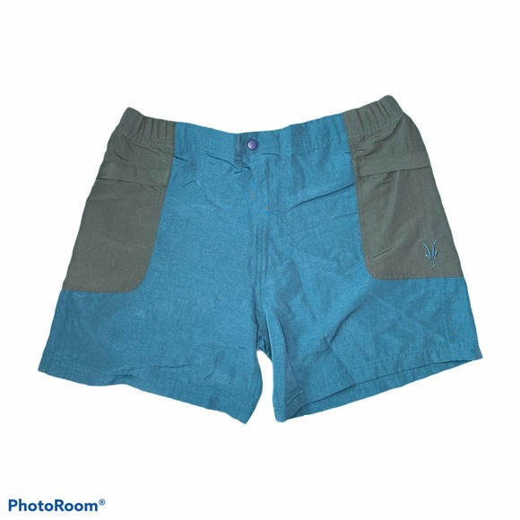 ibex Other - IBEX Athletic Shorts Large Green Gray Nylon Hiking